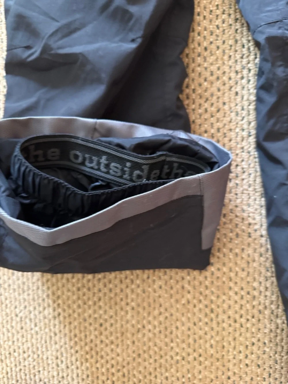 Stio Black Kids Snow Pants with Reflective Trim - Picture 7 of 10